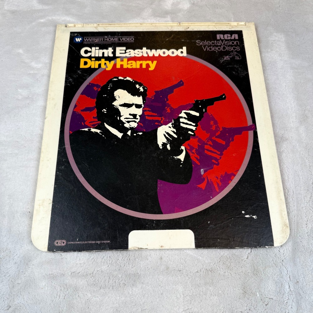 Dirty Harry Clint Eastwood RCA SelectaVision CED VideoDisc Warner‎ 1971